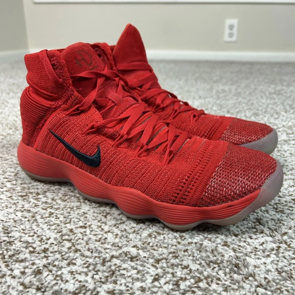 Nike Shoes Mens Size 10.5 Red React Hyperdunk 2017 Basketball High Top Sneakers